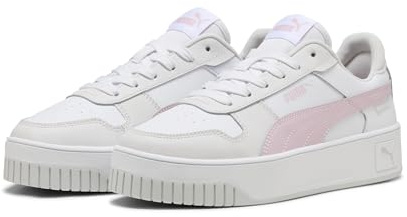 PUMA Carina Street Gymnastikskor för kvinnor, White Rose Mauve Feather Gray Rosa, 37.5 EU