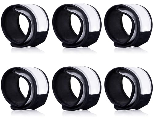 esonstyle 6 Braccialetti LED Luminosi per Bambini, Braccialetti Slap Luminosi, Braccialetti di Sicurezza per la Notte, Articoli per Feste per Natale, concerti, Sport, Campeggio, Rave, Festival.