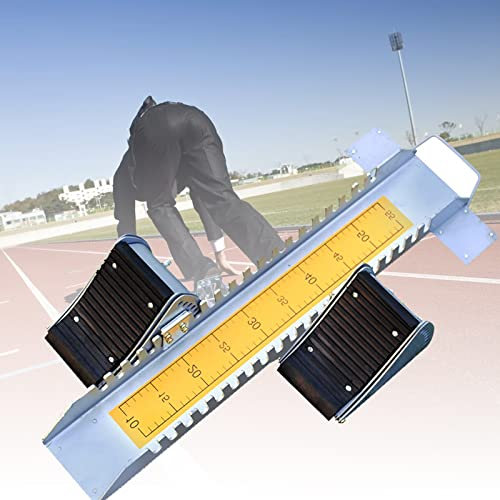 HXLDZOU Startblock, Multifunktionspedal, verstellbar, Leichtathletik-Laufmaschine, geeignet für Kunststoffbahn, Schlackenbahn