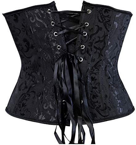 Corsé Mujer Negro Morado Marron Corset Dorado Blanco Corpiño De Encaje Lencería Vintage Sexy Top Lingerie Talla Grande Corset Medieval Elegante Fiesta Navidad Halloween Carnaval