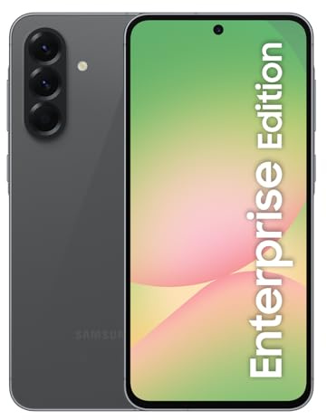 Samsung Galaxy A56 5G Enterprise Edition, AI Smartphone ohne Vertrag, Android-Handy mit Knox Suite, 8 GB RAM, 128 GB Speicher, 50-MP-Kamera, Awesome Graphite, 3 Jahre Herstellergarantie