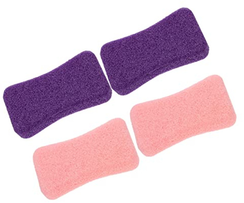 VICASKY Cuscinetti in Gel e Cura Delicata della Pelle Set 4pezzi Rimuovere Calli i Piedi Pietra Pomice in Pu per Pedicure a Casa
