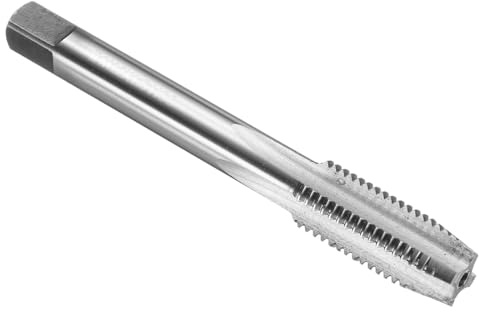 sourcing map Hand Plug Tap M12 x 1.5 H2 Metric Thread Plug Style Taps Straight Flute Screw Tapping Threading Tool 9CrSi Alloy Tool Steel