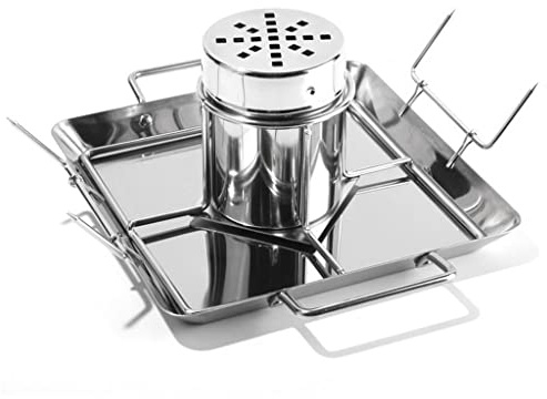 CWCQGH Supporto per arrostire Il Pollo in Acciaio Inossidabile per Uso Alimentare, per Grigliare lattine di Birra, Barbecue, Supporto per arrostire