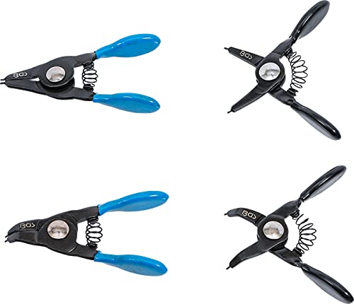 BGS 444 | Circlip Pliers Set | for small Circlips | 80 mm | 4 pcs.