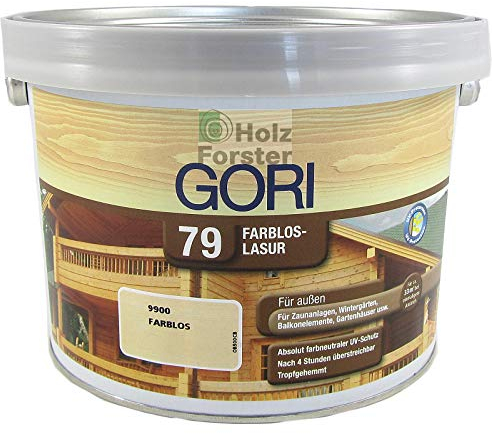 GORI Dyrup 79 Holzlasur Farblos 9900 mit UV-Schutz, 2,50 Liter