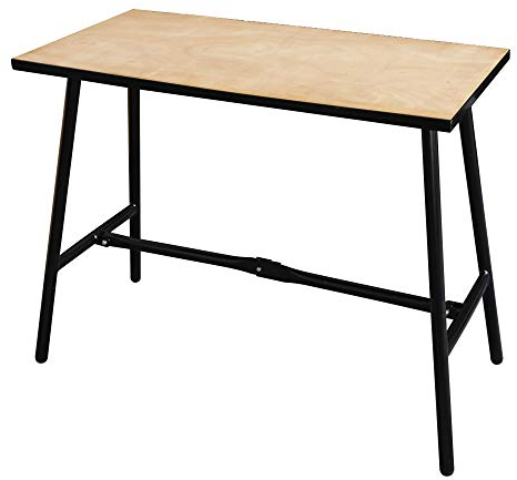 STIER Klappwerkbank Basic+, 1000 x 500 x 840 mm, Tragkraft 150 kg, zusammenklappbar, Allround-Talent, mobil und stationär, geringes Eigengewicht 15 kg