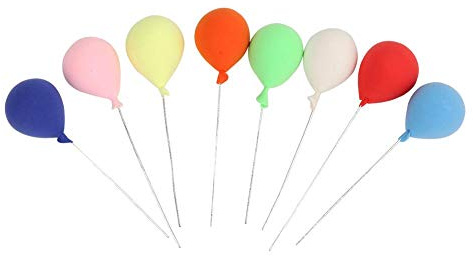 8 stücke 1:12 Dollhouse Miniature Schaum Luftballons DIY Garten Harz Ballon für Garten Bonsai Dollhouse Dekorative