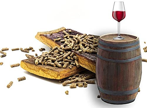10 kg aus Rotwein Fässern Grillpellets Räucherpellets BBQ Smoker Ø 6mm - Premiumqualität