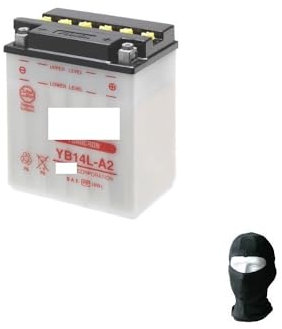 Compatible con Piaggio X9 Evolution Abs 500 2004-2005 BATERIA YUASA YB14L-A2 12V / 14AH BATERIAS para Arranque Motor Motocicleta Scooter ESPECIFICACION YA Listo