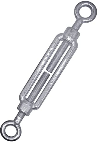 (1 Stück) Spannschloss Drahtspanner M10, verstellbare Spannschlösser Öse und Öse, Seilseilspannung (1 Stück, M10)