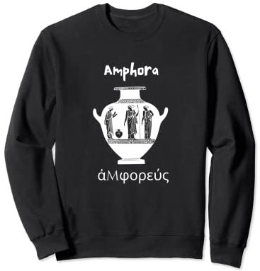 Vase grec amphore romain antique Sweatshirt
