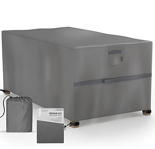 SANZARO Abdeckung Gartenmöbel Winterfest - 600D Oxford mit RipStop-Technologie, Schwerlast 320g, Reißfest & UV-Beständig, Schutzhülle für Gartentisch Sitzgruppe Balkonmöbel - 170x94x70cm