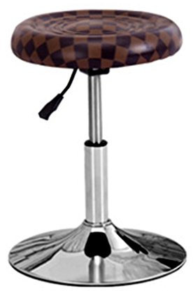 SIGOLY Hocker auf Rädern, Barhocker, Mode, Barstuhl, drehbar, Sessellift, Schönheitshocker, Friseurstuhl, Rezeptionsstuhl, 39-53 cm (Color : Brown, Size : 39-53cm) Marriage