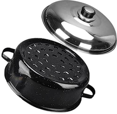 Anneome Roasted Sweet Potato Pot Cast Design Multi-function Cooking Pot for Barbecue for Roasting Potatoes Corn Chicken at Home Kitchen Accessory