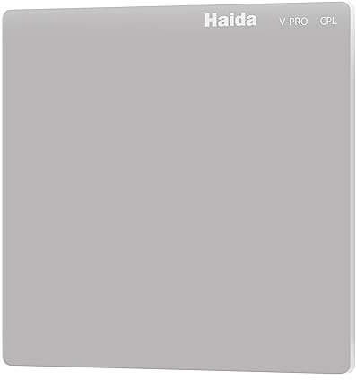 Haida Filtro de cine polarizador de 6.6 x 6.6 pulgadas, filtro polarizador para caja mate para cinematografía y videografía