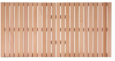 bingaai Zedernholz Badematte 48 × 59,9 cm, Holz Badematten Zedernholz Duschmatte Duschkabinenmatte rutschfest für Badezimmer Badewanne Spa Sauna Garten Haus, Holzbodenmatte groß für drinnen und