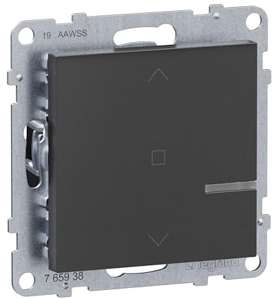 Legrand, SEANO with Netatmo 765938 - Interruptor de persiana enrollable (control de 230 V, montaje en caja de pared hueca, tornillos o garras de expansión, incluye balancín, Smart Home, color: