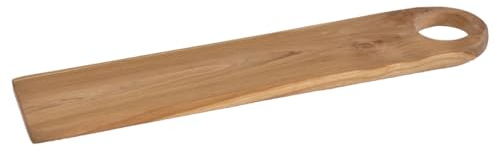 Meubletmoi Tagliere lungo/Pane L. Stellar, 61 cm in legno di teak con punta arrotondata, fabbricazione artigianale