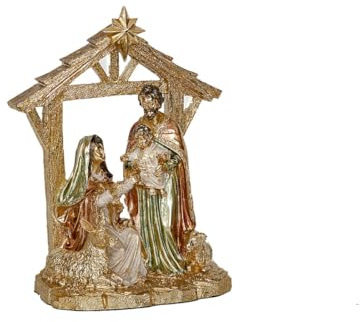 Romimex Presepe di Natale Multicolore Resina 22 x 28 x 11 cm