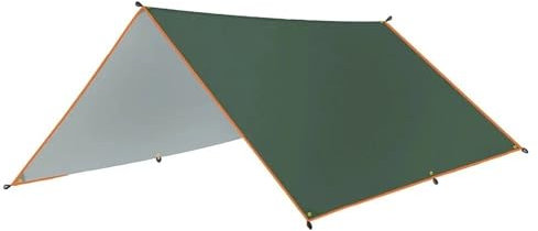JUNLEIXIEYE Markise Camping-Plane, wasserdichtes Zelt, Touristen-Markise, Schatten, Gartenüberdachung, Strand-Sonnenschutz, Outdoor-Sonnenschutz Klemmmarkise(Green,4 * 4M)