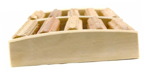 Fußrollenmassagegerät mit 5 Reihen in Khaki für Füße | Fuß Massage Roller, mit 5 Reihen in Khaki, für Büroangestellte und Senioren, zur Entspannung