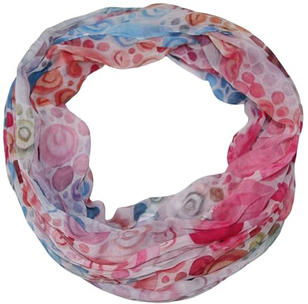 beybey® Trance Edition Damen Seide Loop Schal in herrlichen Farben - ein Seidenschal zum Verlieben (rosa)