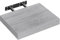 WOLTU Mensola da Muro Rettangolare Scaffale Libreria a Parete Decorazione per Cameretta Ufficio Porta CD/Dvd in Legno Rovere grigio 30cm RG9371grei