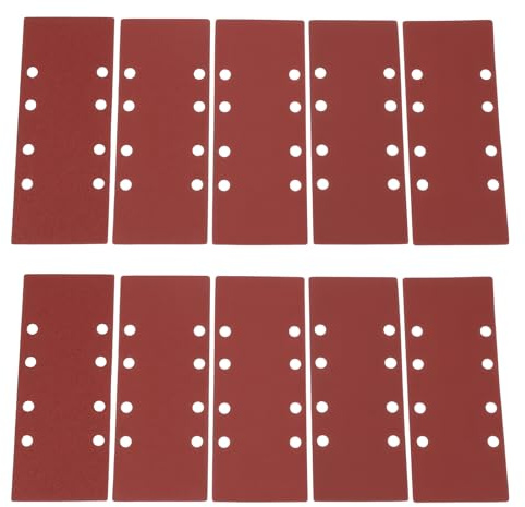 Briny River 50 Pezzi Di Carta Vetrata Quadrata Spazzolata 93x230 Mm Per Mobili In Legno E Metallo (grana 40 80 120 180 240)