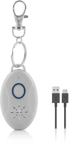 Répulsif Anti-puces et Tiques Ultrasons Rechargeable USB, portée 3 m, fréquence 9-21 kHz, autonomie 5 Jours, sans Produit Chimique, Protection Moustiques Insectes, Chiens Chats, Extérieur USB