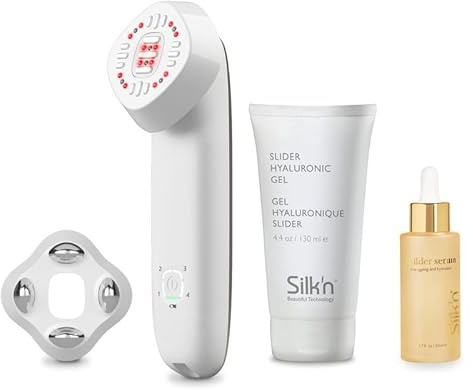 Silk'n FaceTite MultiPlatform Starter Kit pour le rajeunissement de la peau - Promo pack: sérum Builder inclus - Pour une peau plus ferme et moins de rides - Technologie LED et infrarouge anti-âge