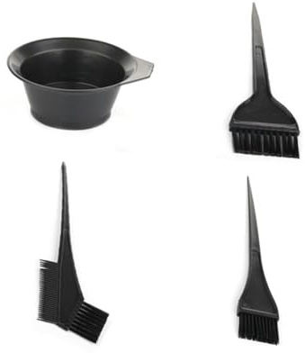 LIFKOME 4 juegos Peines para Teñir Cabello con Cuencos Reutilizables Herramienta Profesional para Peluquería y Tintes DIY Casa Kit Práctico para Aplicar Tinte sin Ensuciar