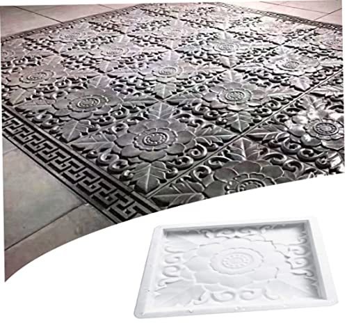 Square Paving Mould Garden Concrete Molds Stepping Stone Path Maker for Walkway Pavement, Decor
