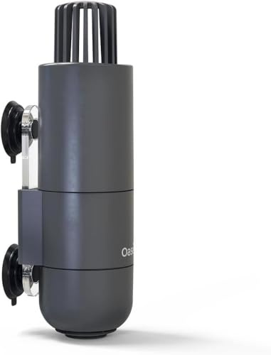 OASE CrystalSkim 600 Oberflächenskimmer für Süßwasser- und Meerwasseraquarien - Kompakter Innenfilter zur Filmöl- und Schmutzentfernung, leise, Einstellbarer Durchfluss, Garnelensafer, für Tanks bis