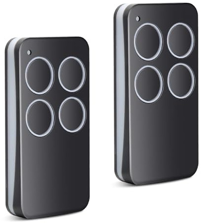 433.92MHz Telecommande Portail, 4 Canaux Telecommande Porte de Garage Compatible avec V2 Phox 2, 2PCS Bip De Porte De Garage pour V2 Phoenix 2,V2 Phoenix 4,V2 TXC,V2 TRC,V2TSC4,V2 Hand