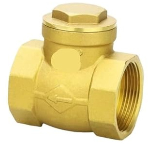 PYSyansu 2-1/2-Zoll-Rückschlagventil aus Messing – Innengewinde, geeignet for Wasser, Öl und Gas – Zuverlässige Funktion