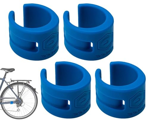 Cykelramskydd - bakre kedjehållare försvar 4-pack universell skyddande stoppning cykling repskydd förebyggande beläggning elastomer handtag rör