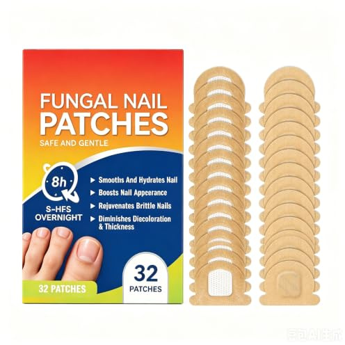 Fungal Nail Patches Extra Strength for Toenails & Fingernails 32 Patches | Repair Pads for Fungus Toenails, Gentle & Safe, Improve Appearance of Unhealthy Nails 8 Hour Repair Pads