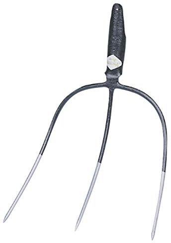 Kerbl Heugabel m. Federd. o. Stiel 3 Zinken 37 x 32 cm