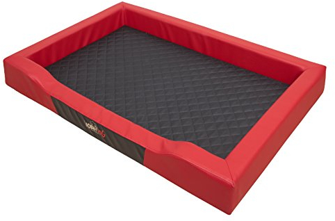 Hobbydog Hundeschlafplatz Hundesofa Hundekissen Ruheplatz Hundematratze Hundehütte Hundeplatz Hundekorb Liegekissen 93x62 cm, rot, XL