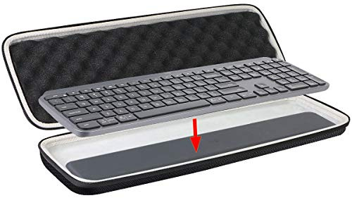 Khanka Eva Borsa da Viaggio Custodia Caso Scatola per Logitech MX Keys S/MX Keys Plus/MX Keys Tastiera Wireless Avanzata