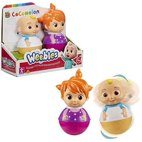 WEEBLES, 2 Figuren COCOMELON, Culbuto, Spielzeug für Kinder ab 1 Jahr, GIOCHI PREZIOSI, WEC022