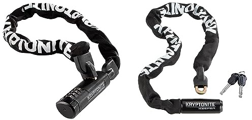 Kryptonite 3281 Fahrradschloss Keeper 790 Combo I.C. (90cm), black, 90 cm, 3500459 & 152080 Kabelschloss Keeper 785 Integrated Chain, 3500323, Schwarz