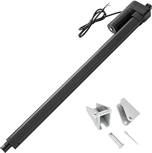 Jvnvlki Linjär drivning med 950 mm slaglängd, 3 000 N, IP65-vattentät, 12 V, linjärmotor, 5 mm/s, med monteringsfäste, för lyftarm, dörr, skåp, fönsteröppnare, dörröppnare, hemautomatisering