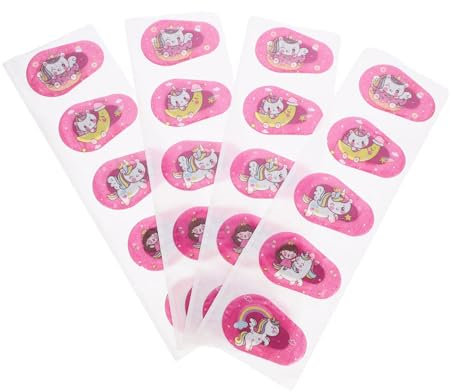 NOLITOY 20stücke Pack Augenklappen Für Junge Mädchen Zur Amblyopie-korrektur Atmungsaktiv Und Leicht Befestigbar Brillen Für Babies Und Erwachsene Geeignet