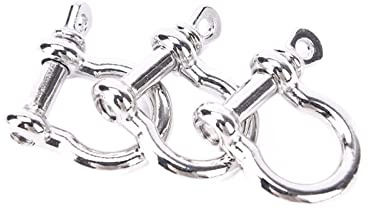 manille à chape, Manille en acier inoxydable, petite manille, lanière à boucle en U avec nœud en D, cordon de parachute de survie 550, accessoire de manille de paracorde, ajusteur de bracelet, kit de