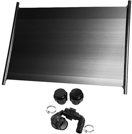 HAF® 1x Solarkollektor 450 x 120 cm ohne 3-Wege Solarweiche | Heizmatte für 30m³ Schwimmbecken bis zu 6°C Wassererwärmung | Solarheizung Pool Heizung beliebig erweiterbar | Qualität: Made in Europe