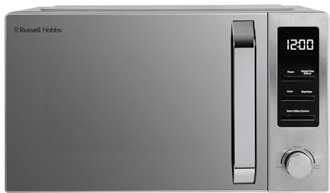 Russell Hobbs Digital Microwave 23 Litre 900W Stainless Steel with 8 Auto Cook Menus & Defrost Function, 5 Power Levels, Integrated Timer, Mirror Door & Easy Clean RHM2372SS