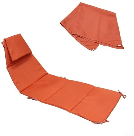 Ensemble de coussin de chaise longue suspendue, housse de rechange pour lit de jour d'extérieur avec tissu de parapluie, tapis imperméable pour balancelle flottante incurvée, siège beige et