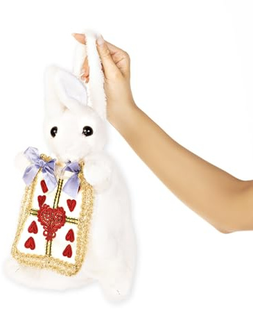 Leg Avenue Handtasche in Hasenform, 1 Stück, White, Gold